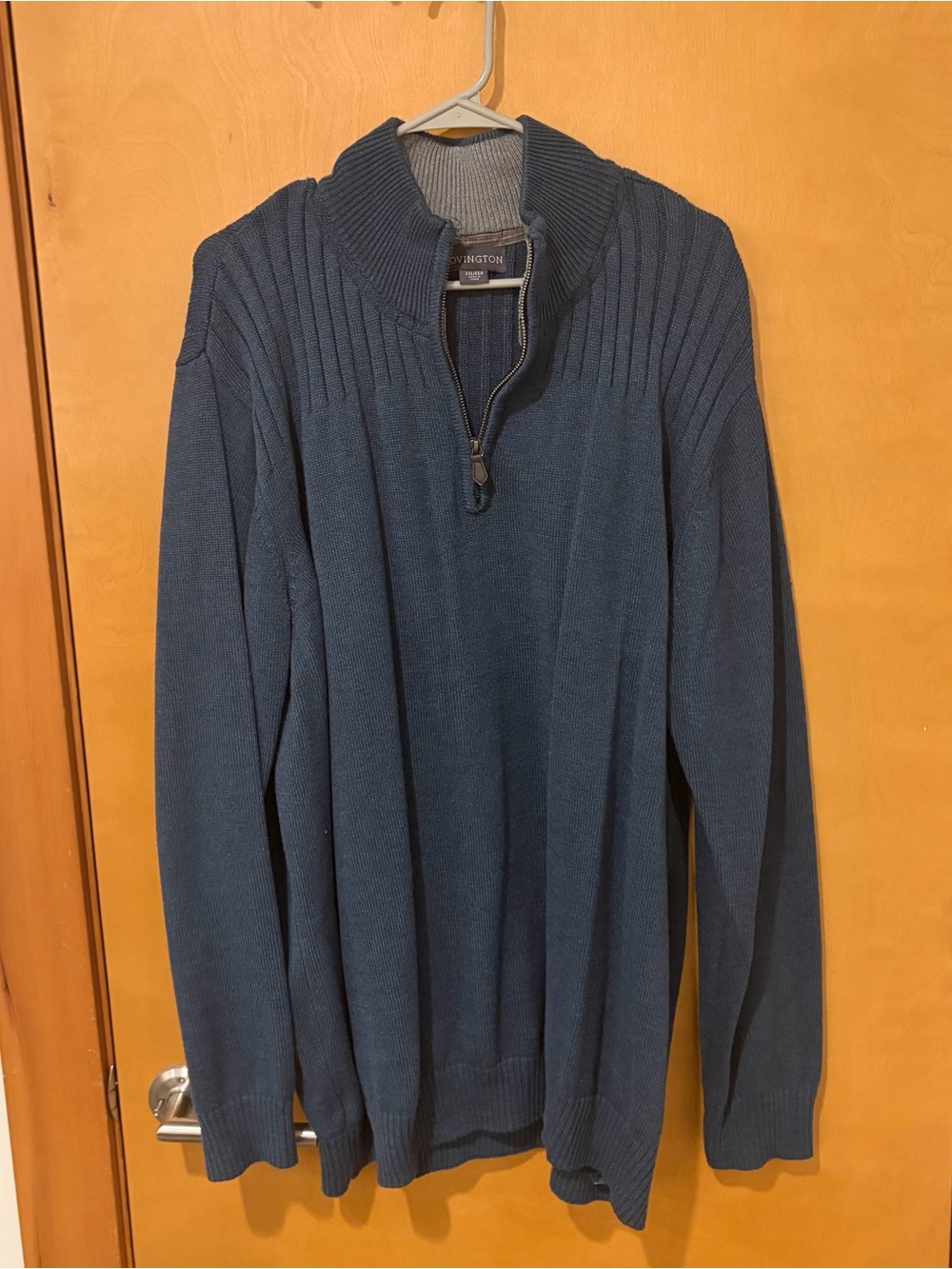 Covington quarter zip sweater men’s teal XXL #quarterzip #knitwear